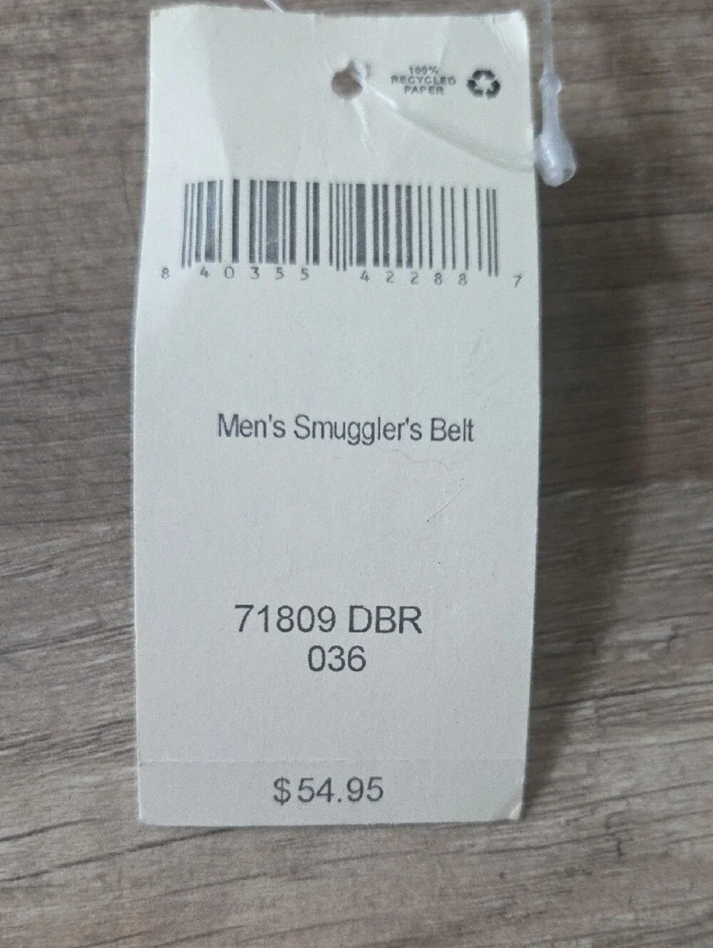 Duluth Smuggler's Genuine Brown Leather Belt